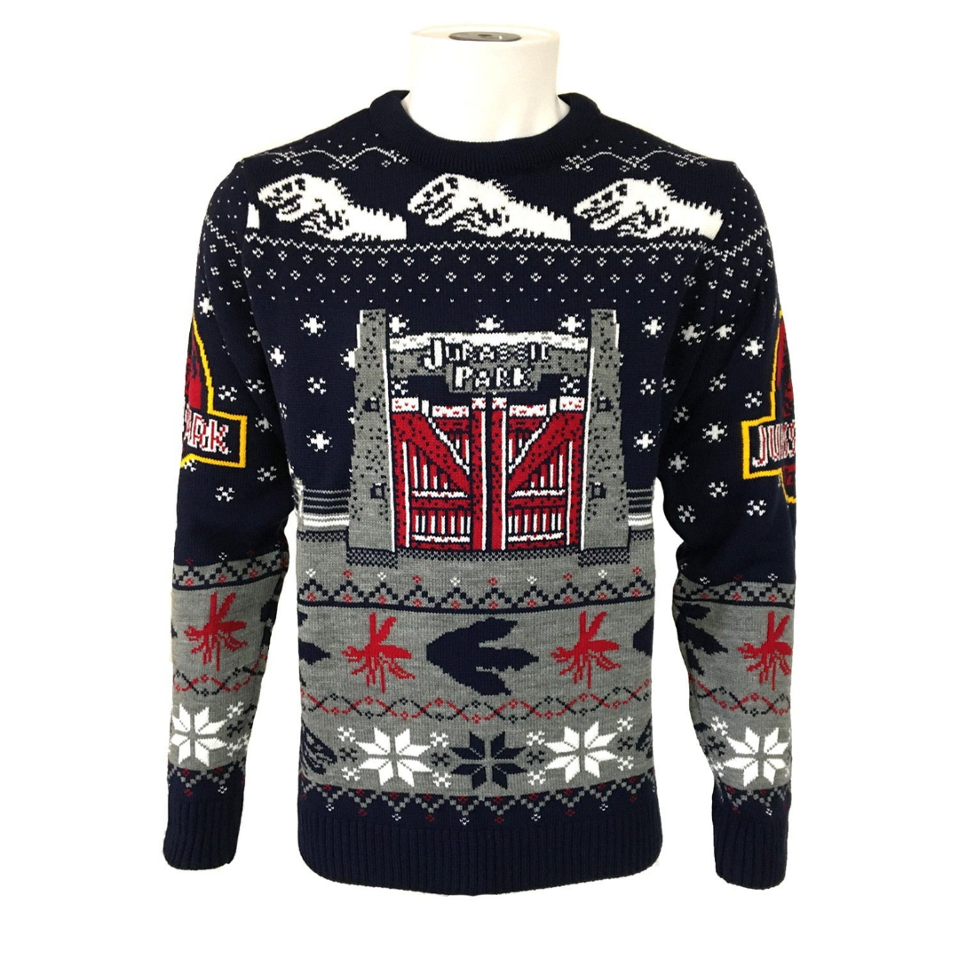 Jurassic Park Christmas Jumper (Navy)