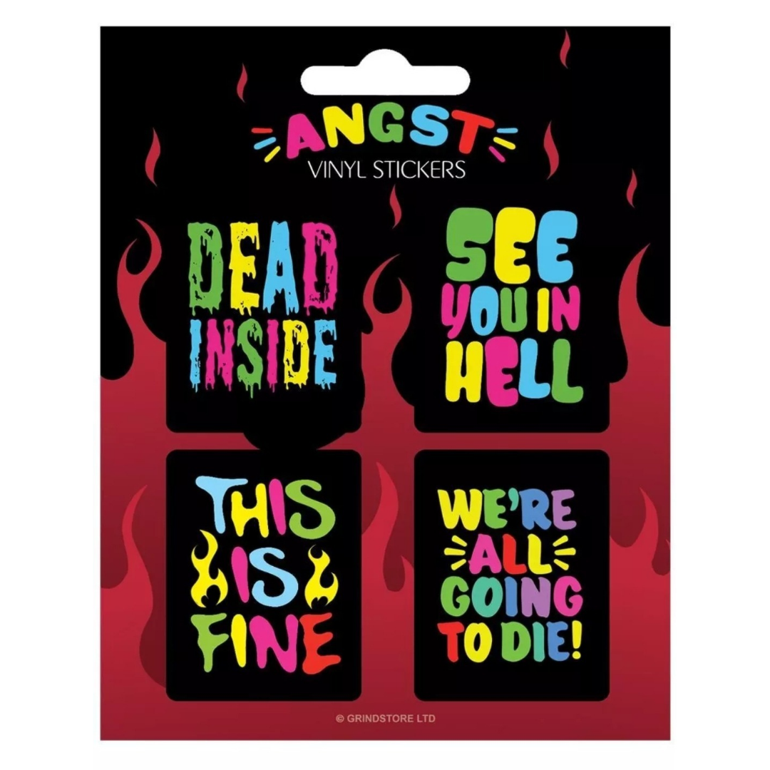 Angst Vinyl Stickers