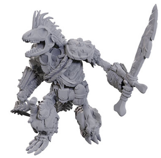 D&D Miniature Lizardfolk Skeleton