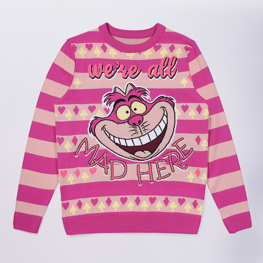 Disney Alice In Wonderland Cheshire Cat Christmas Jumper