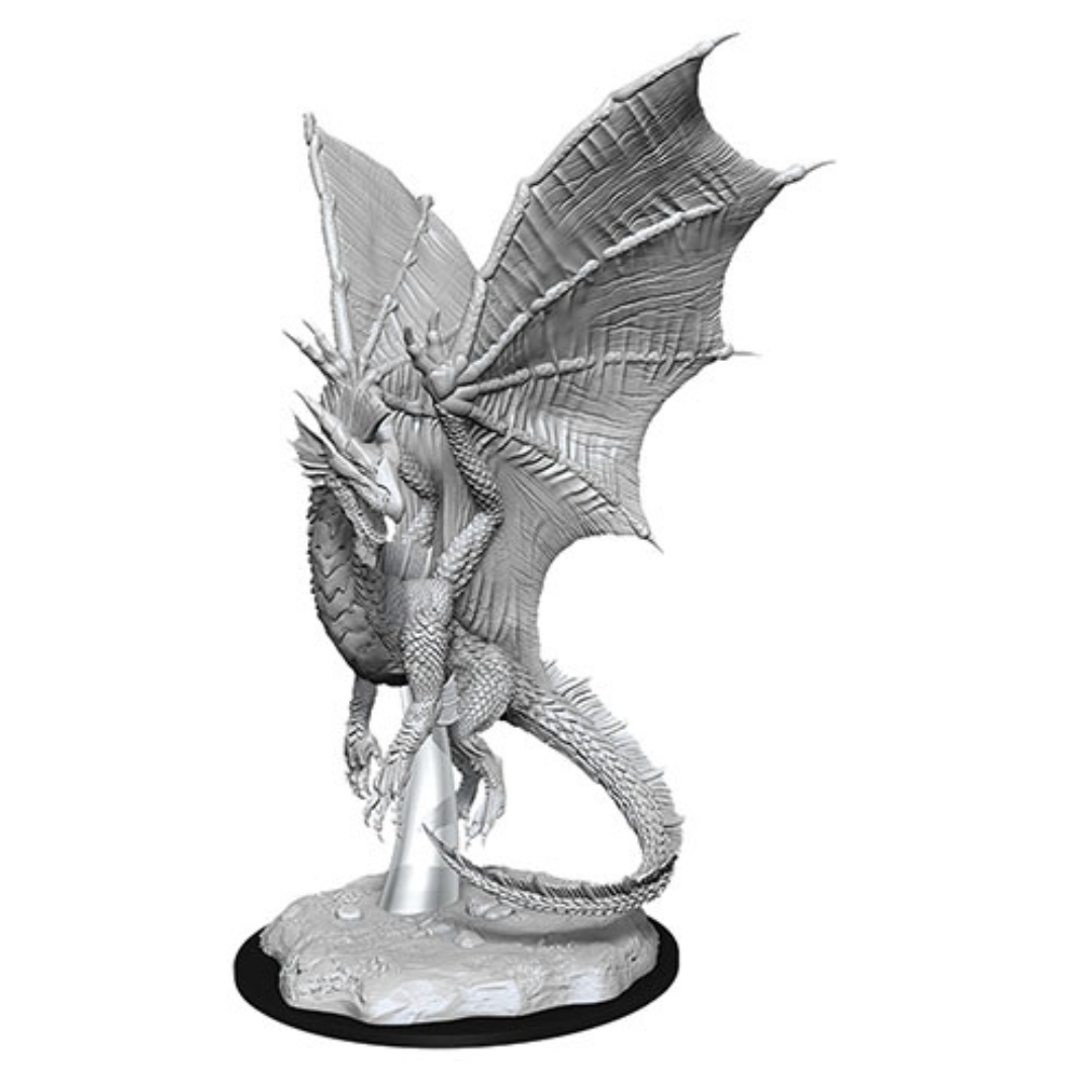 Wizkids - D&D Nolzurs Marvelous Miniatures: Young Silver Dragon - Wave 11