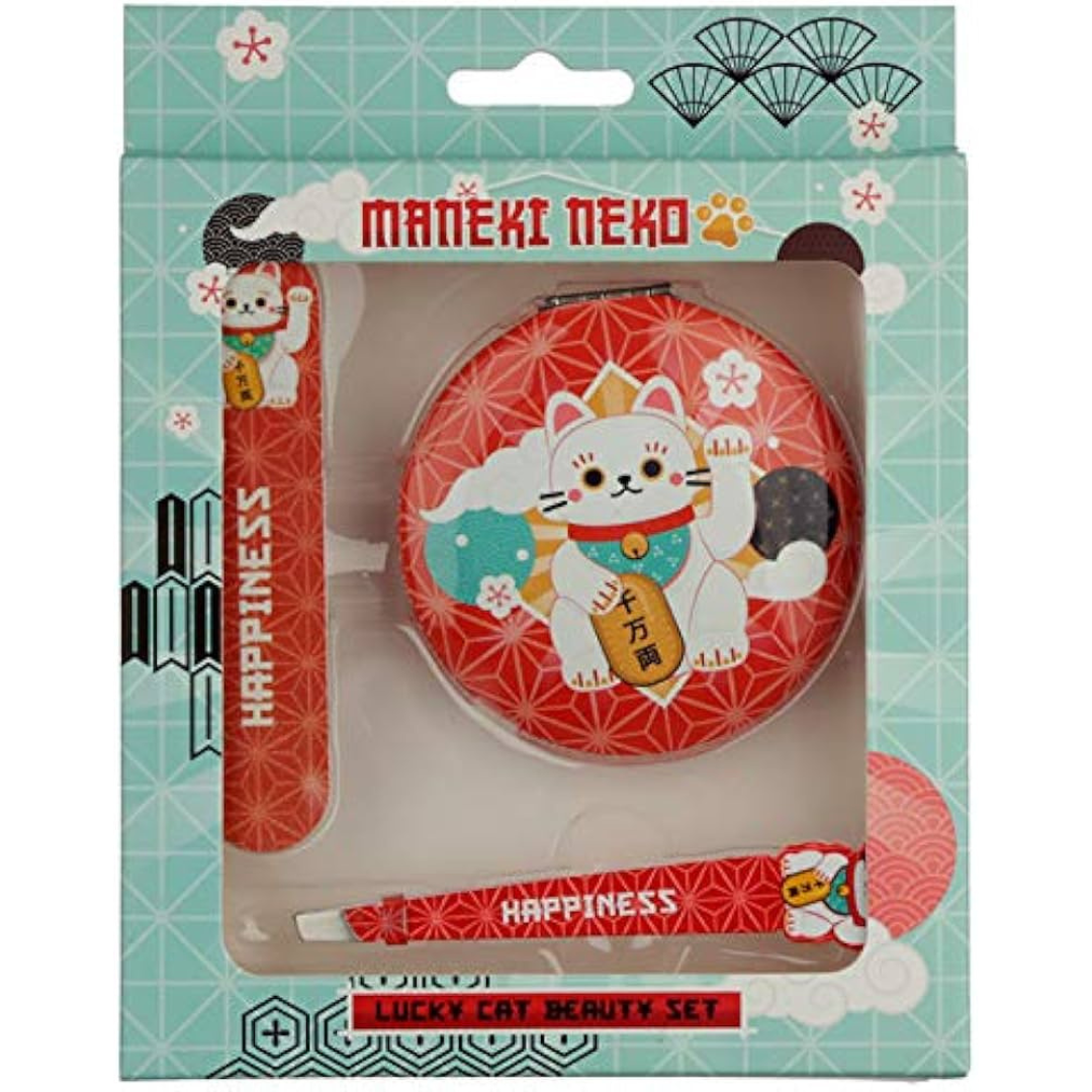 Maneki Neko Lucky Cat Beauty Set