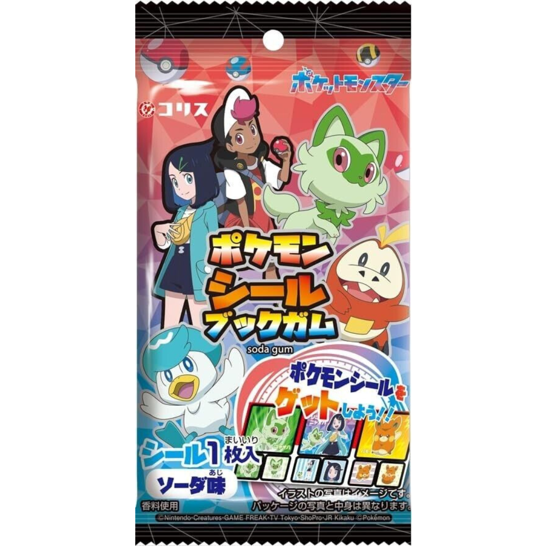 Pokemon Soda Gum + Sticker