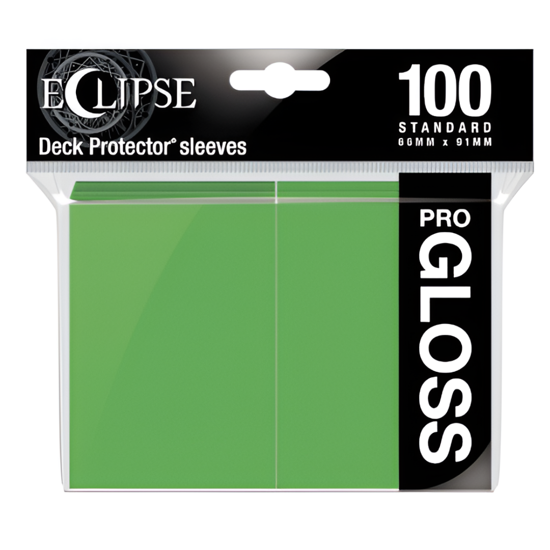 Ultra Pro - Eclipse Gloss Standard Sleeves 100 Pack - Lime Green