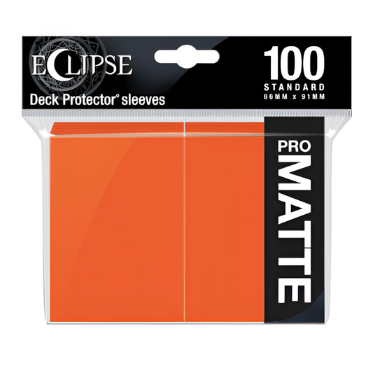 Ultra Pro - Eclipse Standard Matte Sleeves 100 Pack - Pumpkin Orange