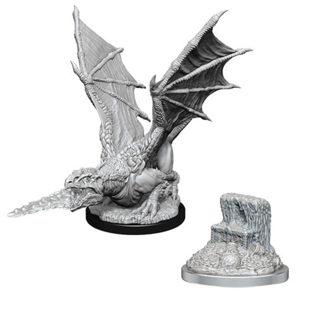 WizKids - D&D Nolzurs Marvelous Miniatures: White Dragon Wyrmling - Wave 19