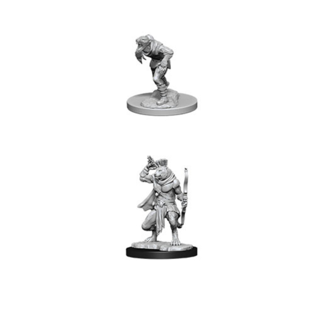 Wizkids - D&D Nolzurs Marvelous Miniatures: Wererat & Weretiger - Wave 11