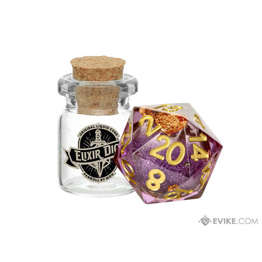 D20 Elixir Liquid Core Dice: Aether Abstract