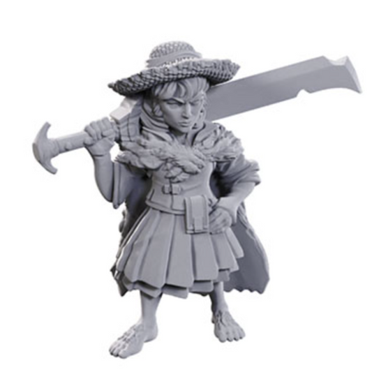 Wizkids - Pathfinder Battles Deep Cuts Miniatures: Female Halfling Magus Low-Level - Wave 23