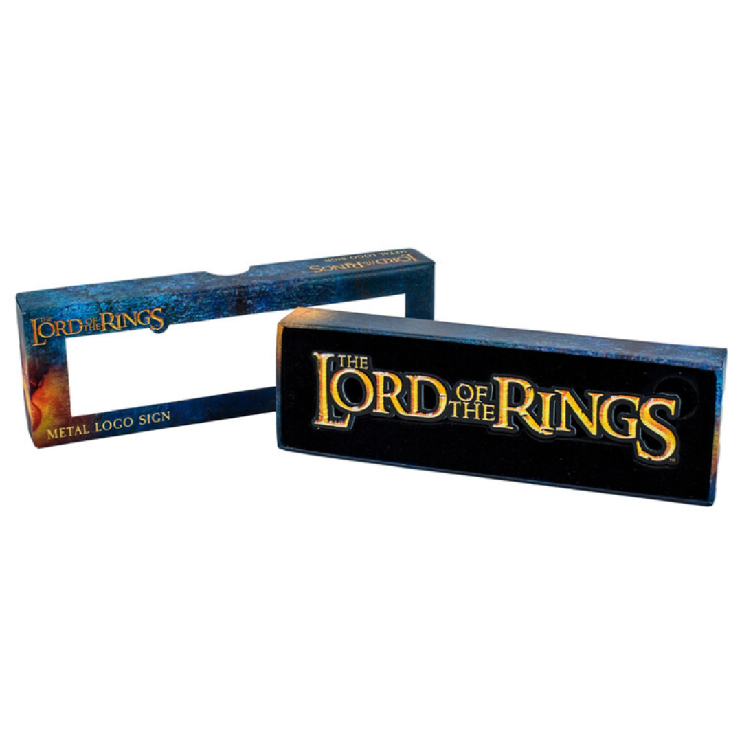 Lord of the Rings Metal Logo Sign