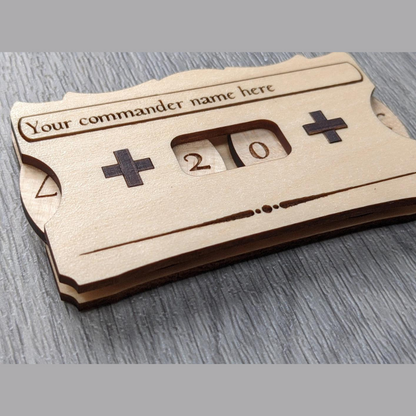 Magic: the Gathering Personalized Wooden Life Counter