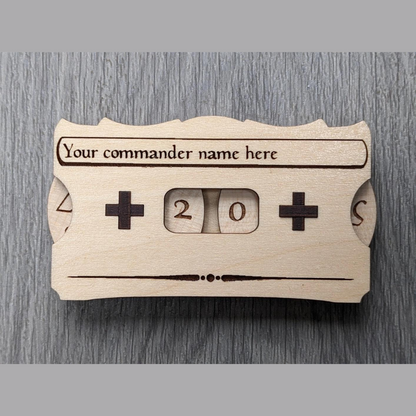 Magic: the Gathering Personalized Wooden Life Counter