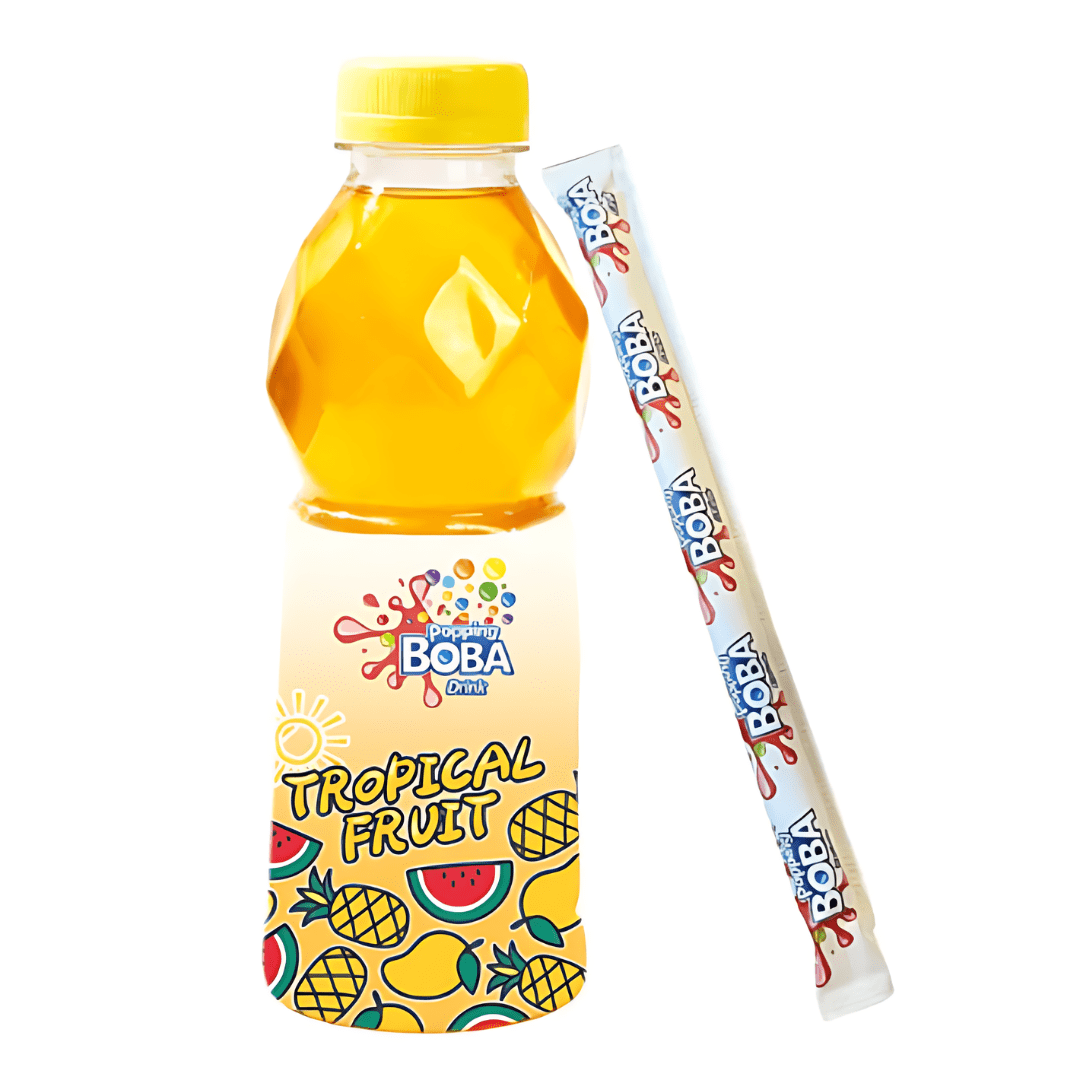 Oriental Popping Boba Drink - Tropical Fruit Flavour 500ml