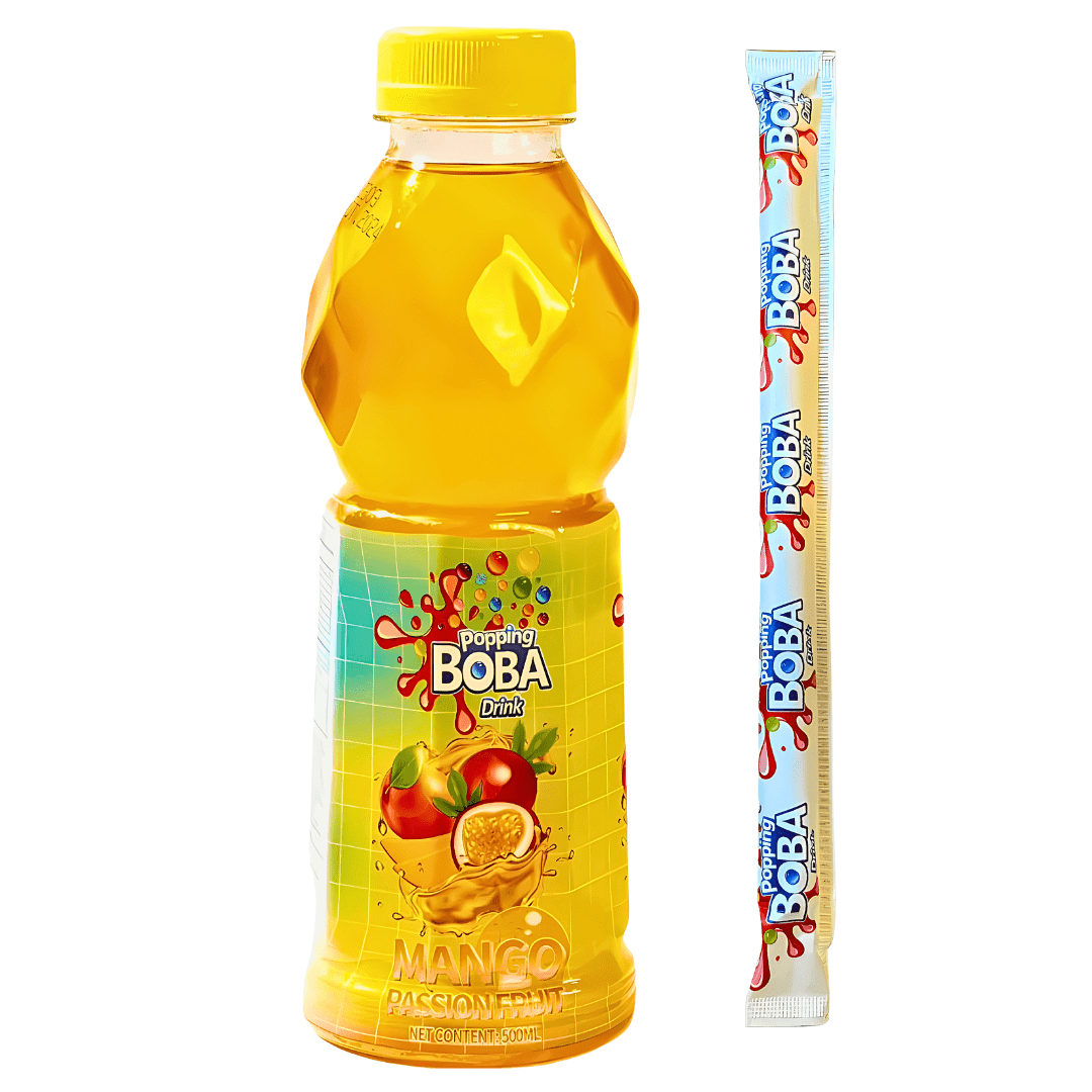 Oriental Popping Boba Drink - Mango Passion Fruit Flavour 500ml