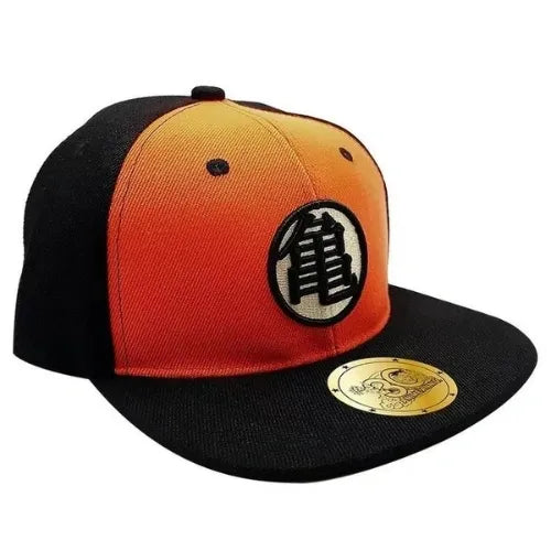 Dragon Ball Z Snapback Cap - Black & Orange - "Kame"